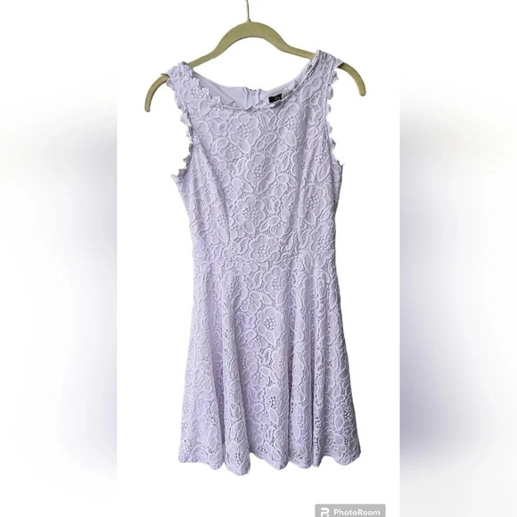 City Studio Lacy White Embossed Feminine Romantic Girly Juniors Dress, Size 3 - Picture 1 of 7